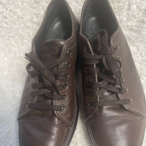 MBT400273-01 Brown Leather Toning Walking Shoes Women SZ10-10.5 - Picture 7 of 10